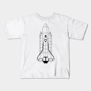 Pixel Art: Space Shuttle Kids T-Shirt